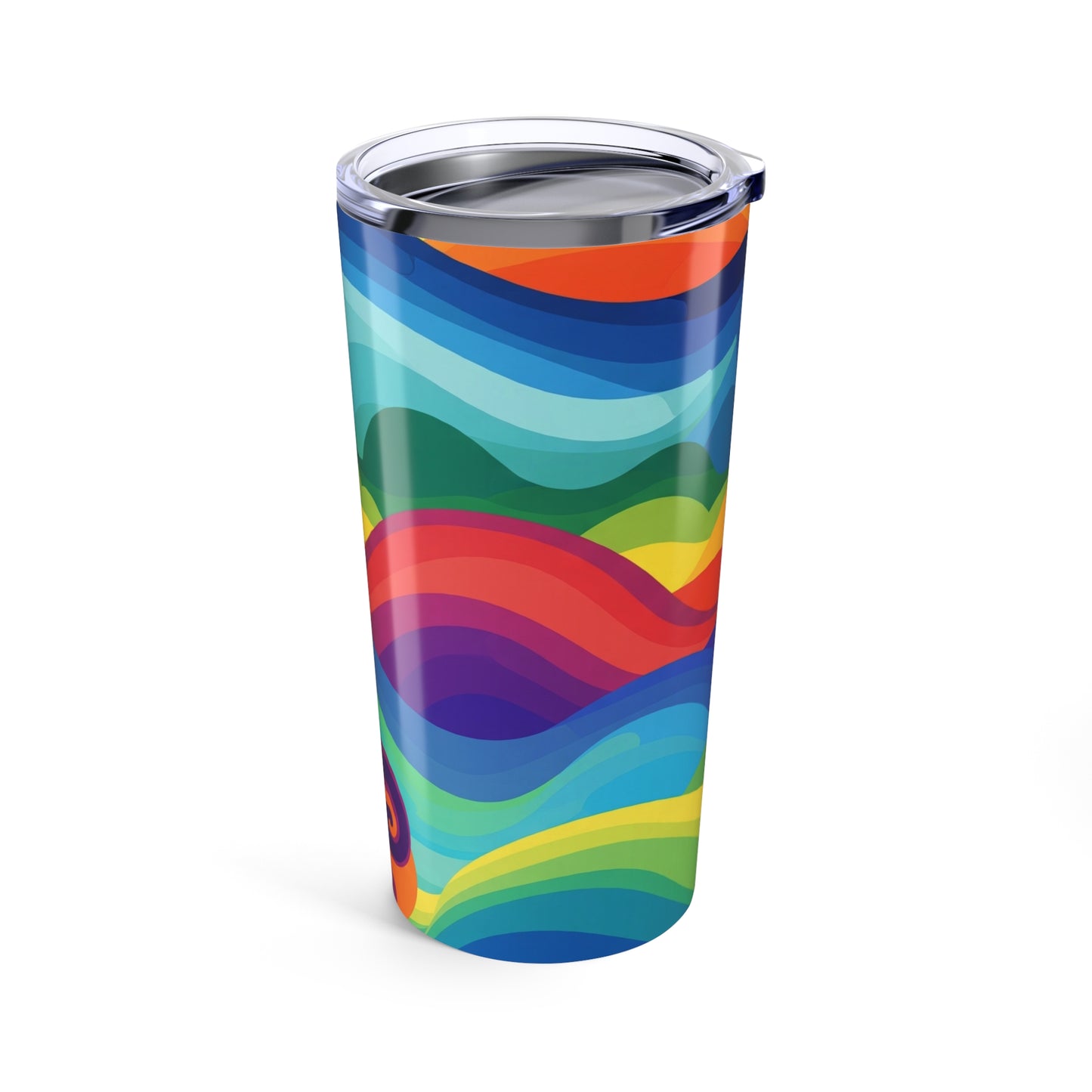 20oz Stainless Steel Printed Tumbler Double Wall Vacuum Insulated Leak Proof Design Keeps Hot Or Cold Beverages