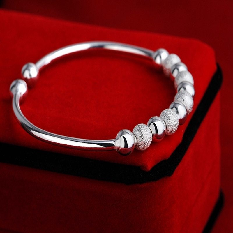 Silver Plated Copper Bracelet Anniversary Jewelry Employee Benefits Business Gift Opening Ceremony Advertising