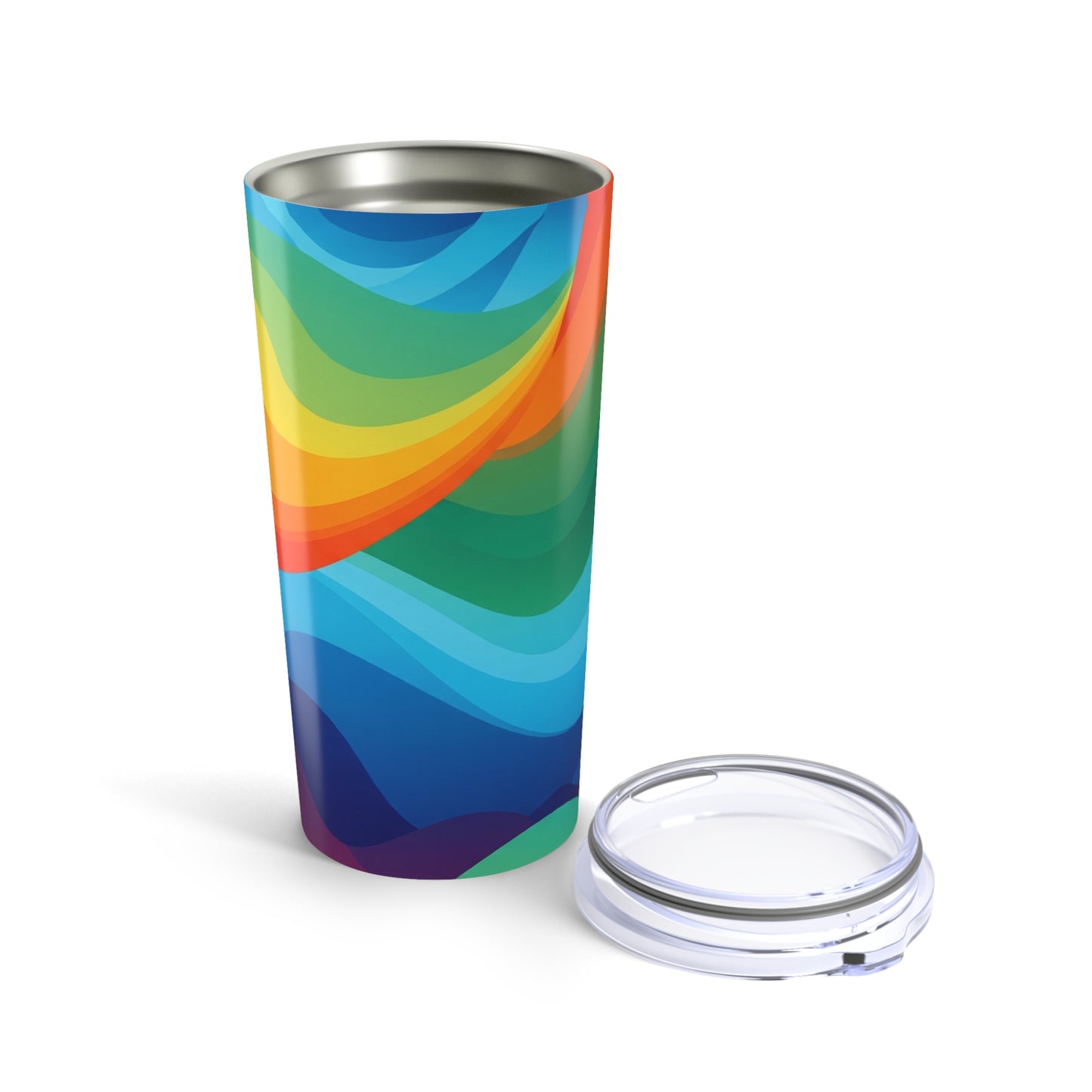 20oz Stainless Steel Travel Mug With Wall Insulation Spill Resistant Durable Build And Printed Art For Hot And Cold