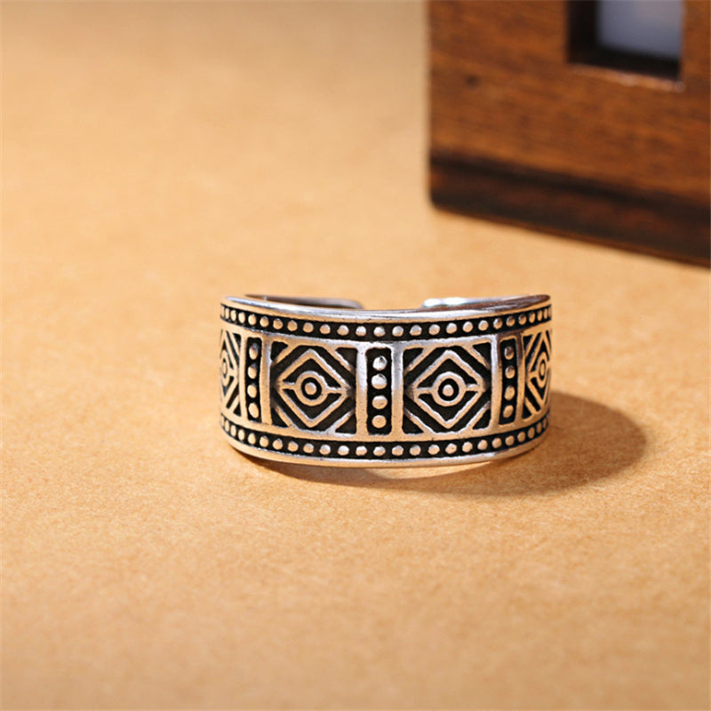 Mens Geometric Copper Ring Vintage Design For Advertising Promotions And Gift Giving Jewelry For Gift Promotions Now