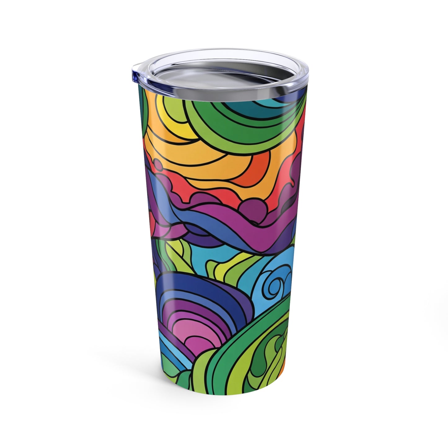 20Oz Stainless Steel Tumbler With Double Wall Vacuum Insulation And Spill Resistant Lid For Hot And Cold Beverages