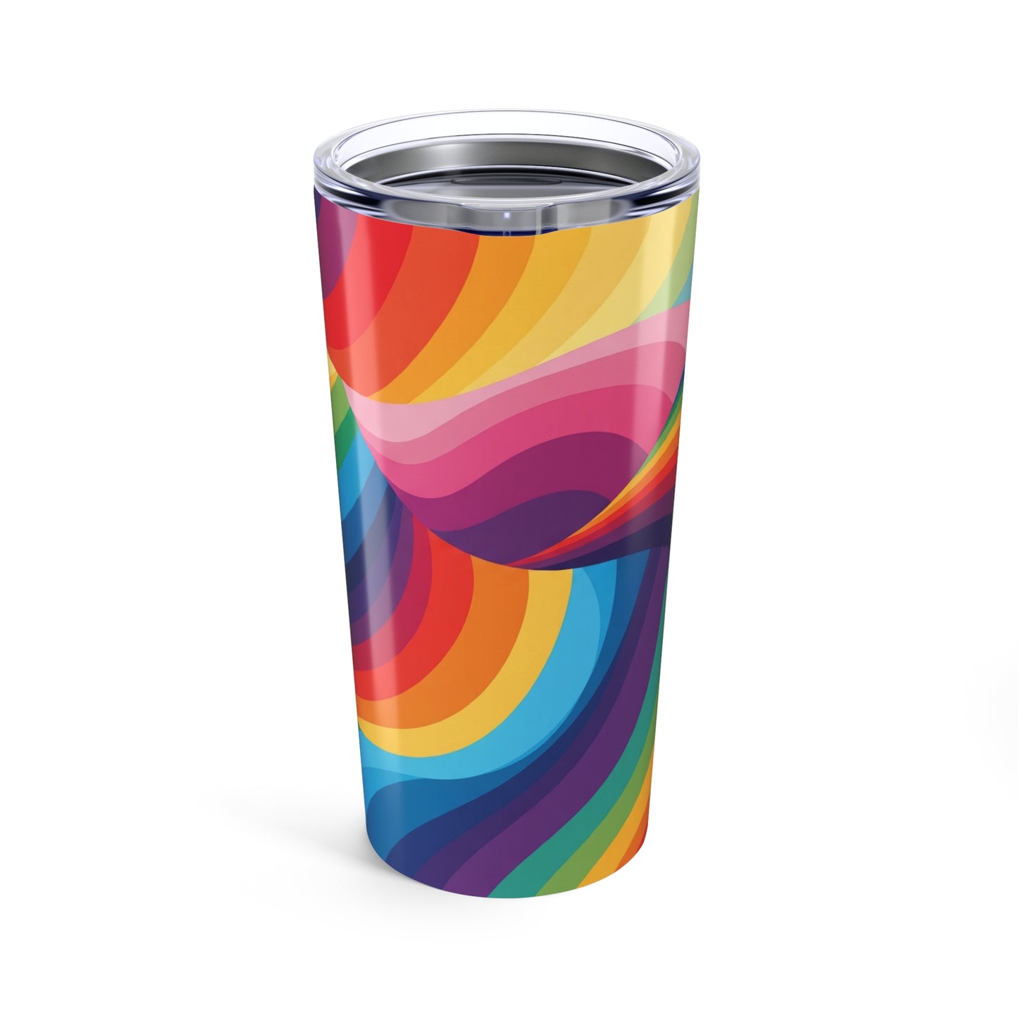 20 Oz Metal Travel Mug With Double Wall Insulation Spill Proof Printed Pattern For Hot Cold Beverages Dishwasher