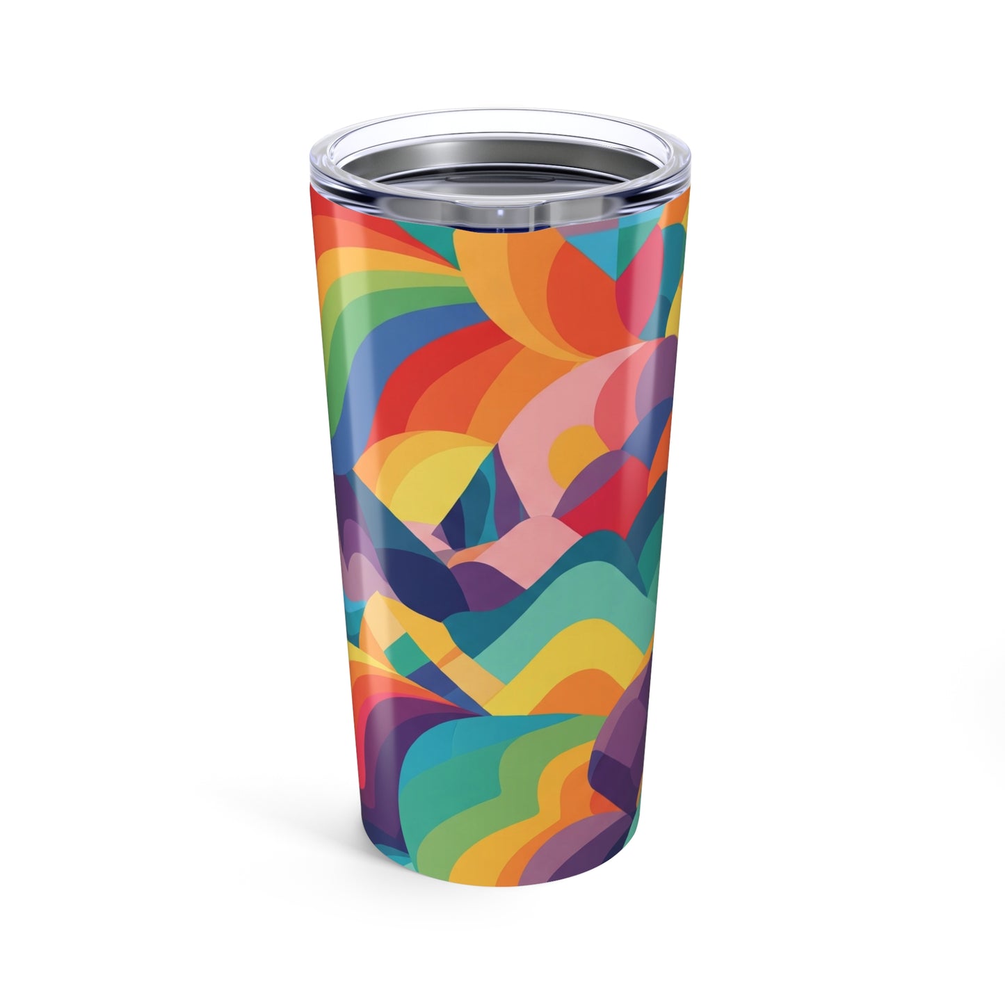 20oz Stainless Steel Tumbler With Double Wall Vacuum Insulation And Printed Design For Hot And Cold Drinks Leak