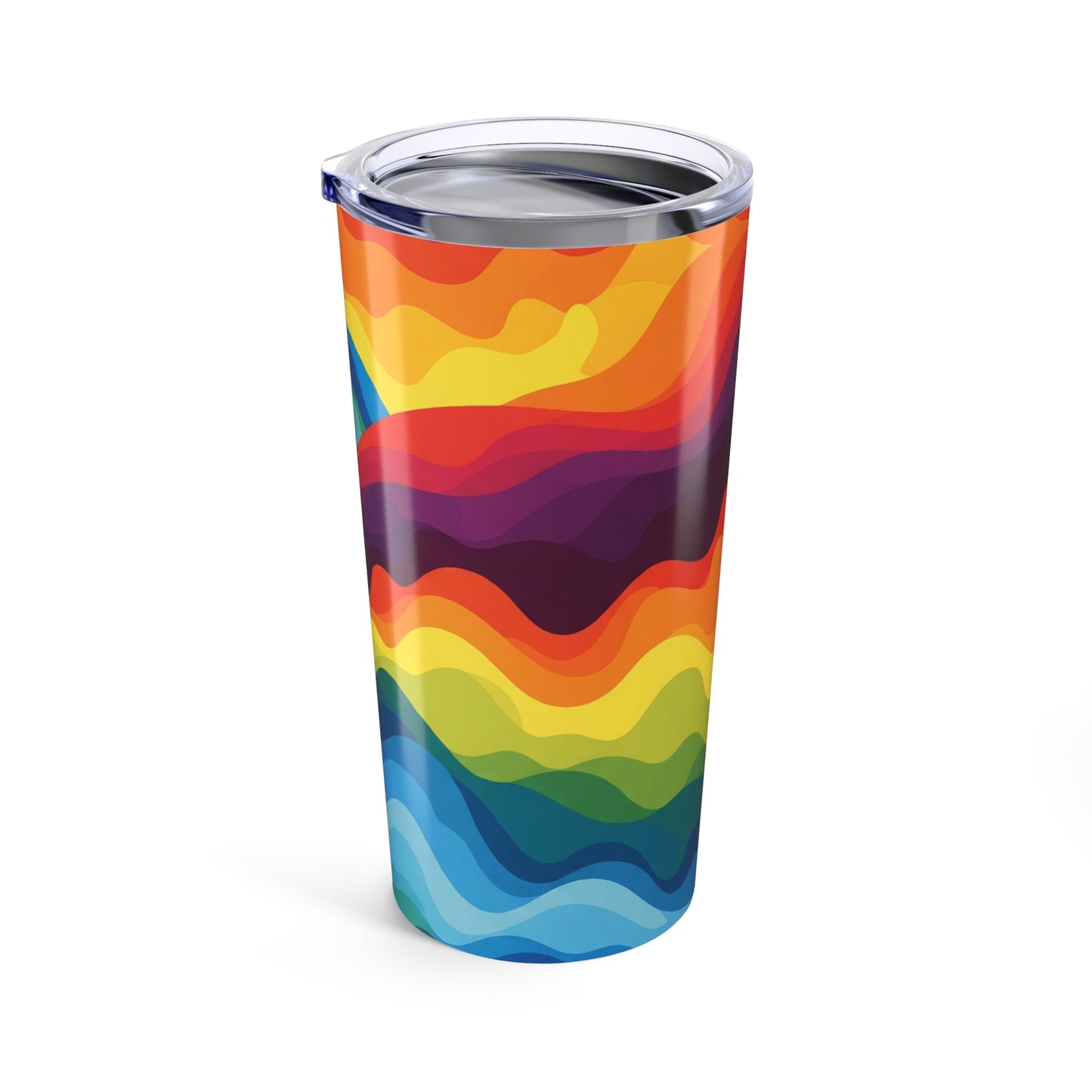 20oz Stainless Steel Tumbler With Printed Design Double Wall Vacuum Insulated Leak Proof Durable For Hot And Cold