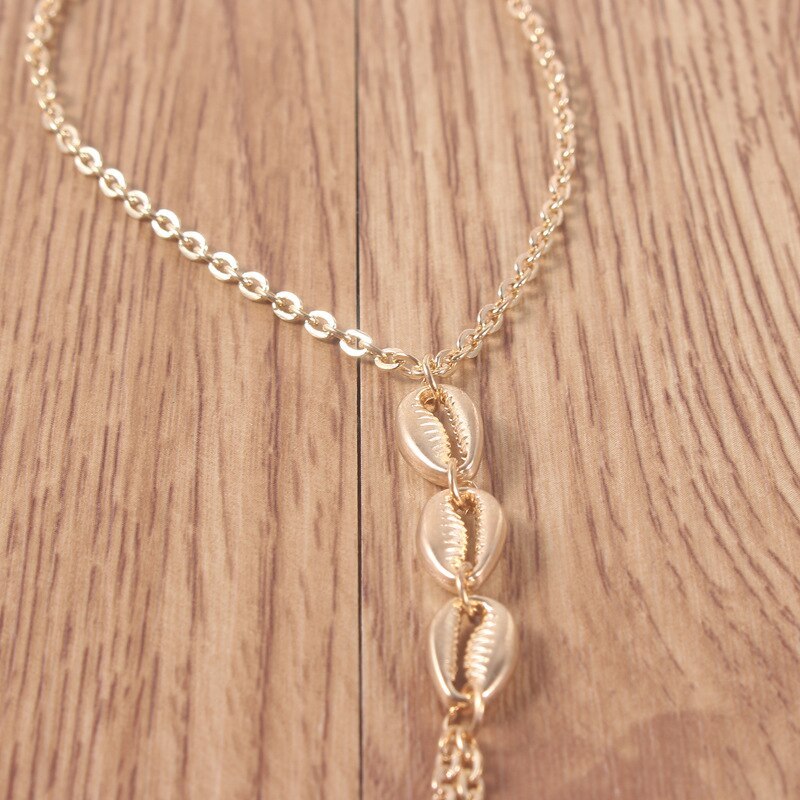 Seashell Double Finger Bracelet Electroplated Alloy Fashion Jewelry Gift For Trade Fairs And Travel Souvenirs Gifts