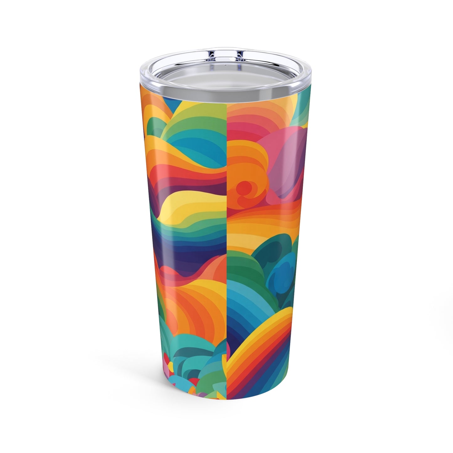 20oz Stainless Steel Printed Tumbler With Double Wall Vacuum Insulation Spill Resistant For Hot And Cold Beverages