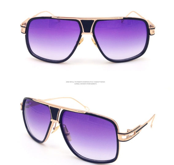 Womens Vintage Sunglasses UV400 Protection Metal Frame PC Lens Retro Style Large Fit Glasses For Women Driving