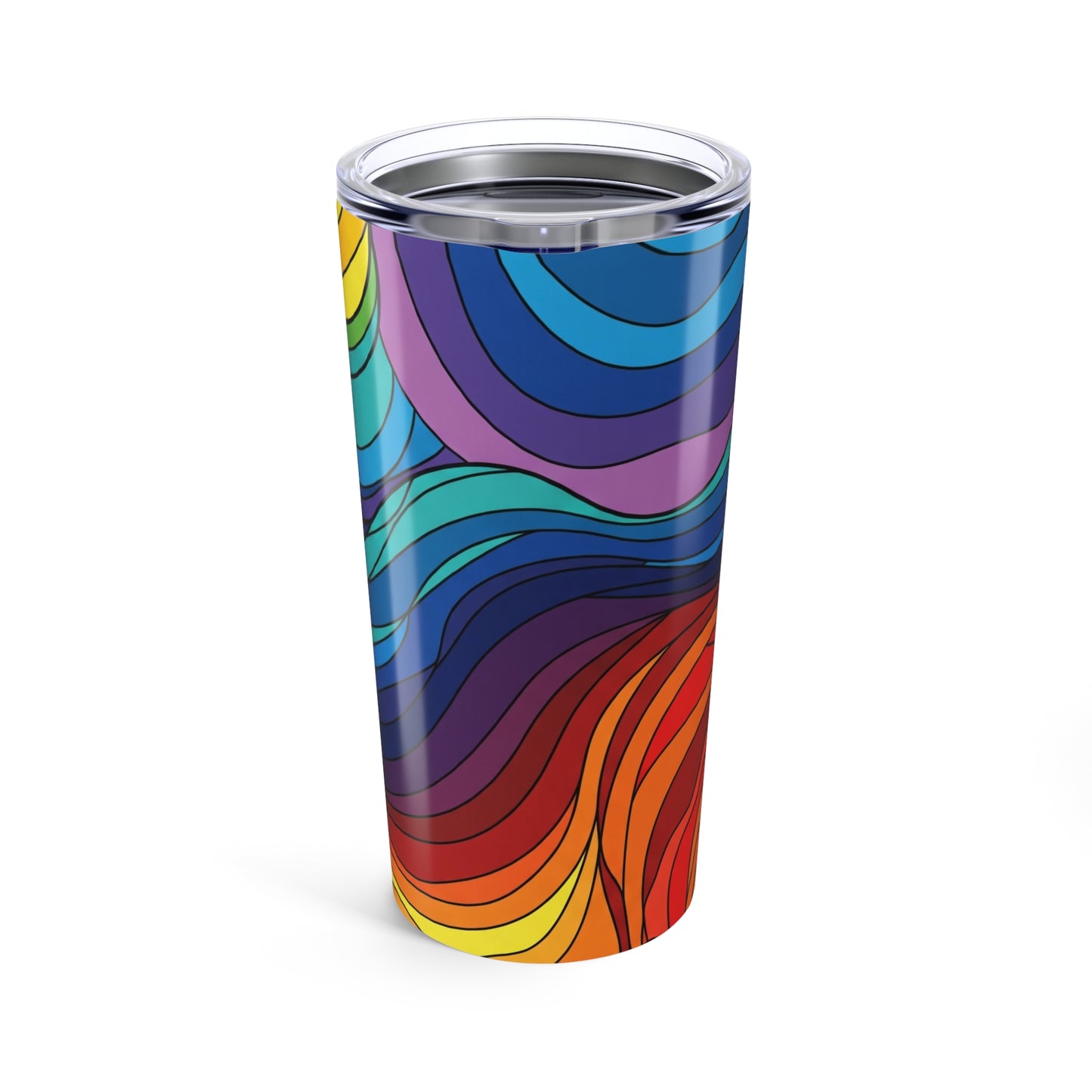 20oz Stainless Steel Travel Mug Double Wall Vacuum Insulated Spill Resistant Keeps Beverages Hot Or Cold Printed