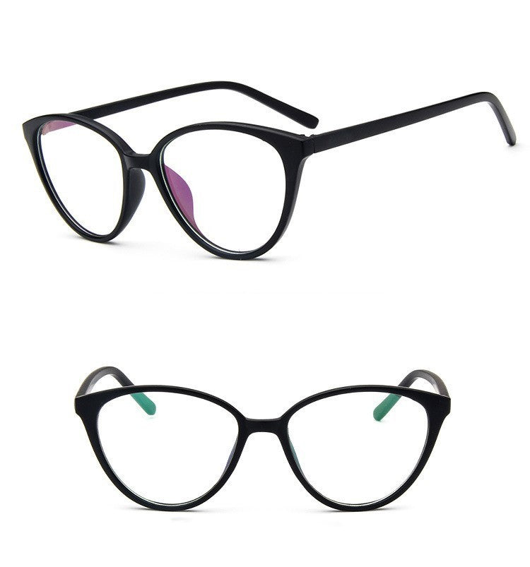 Unisex Retro Eyeglasses Full Frame Flat Lens Eyewear For Men And Women PC Material 138mm Width 52mm Lens Bridge 19mm