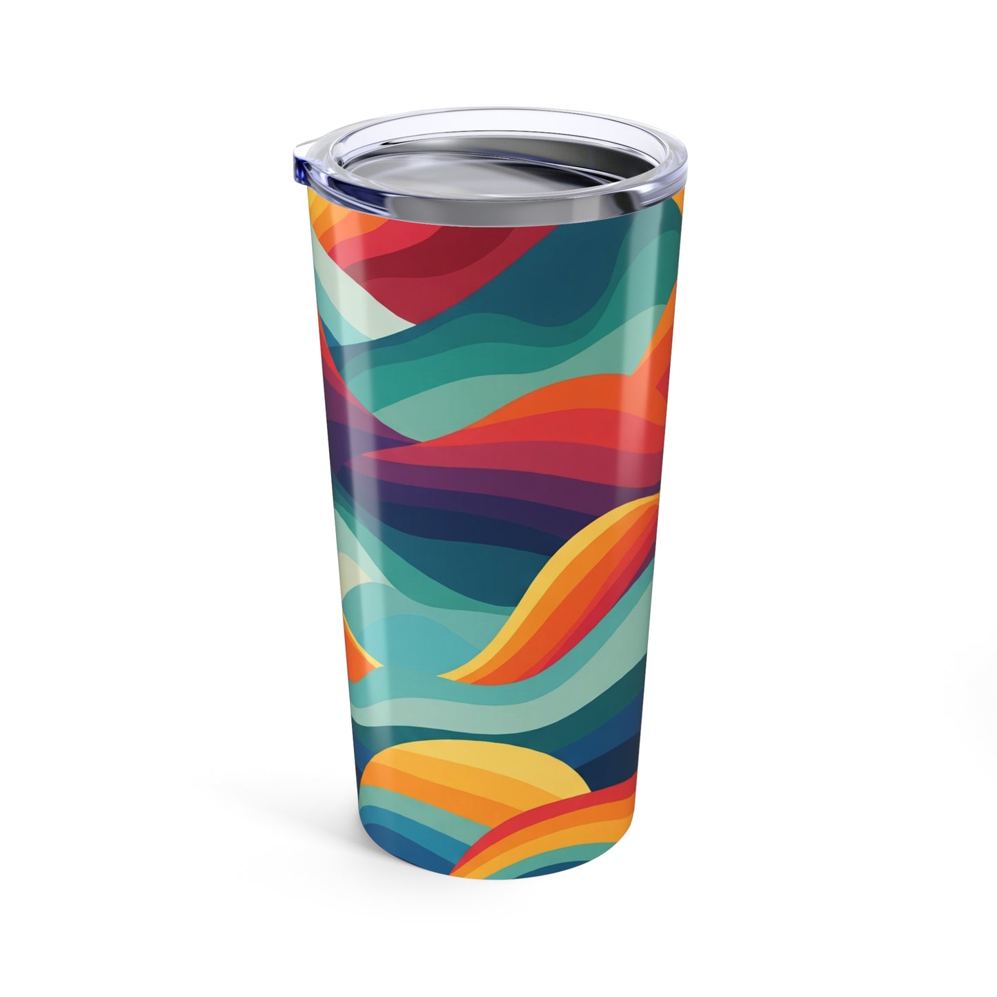 20oz Stainless Steel Tumbler With Printed Design Double Wall Vacuum Insulation Spill Resistant And Dishwasher Safe