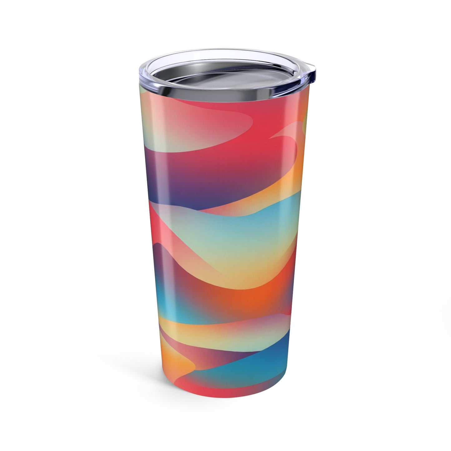Insulated 20 Oz Steel Travel Mug With Double Wall Vacuum And Printed Spill Resistant Lid For Hot Or Cold Beverages