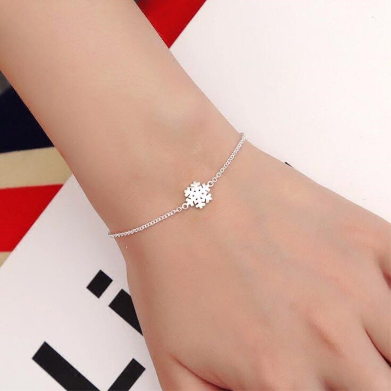 Copper Snowflake Bracelet Adjustable With Extender Elegant Design Gift For Opening Ceremony And Employee Benefits