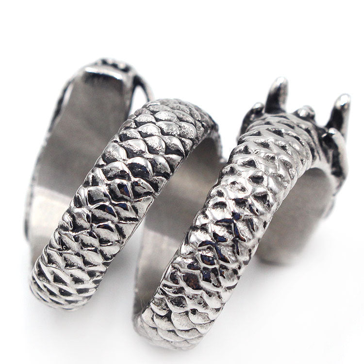 Double Faucet Ring 316L Titanium Steel Ring Never Fade No Allergies Good Texture And Gloss 20x30mm Durable Finish