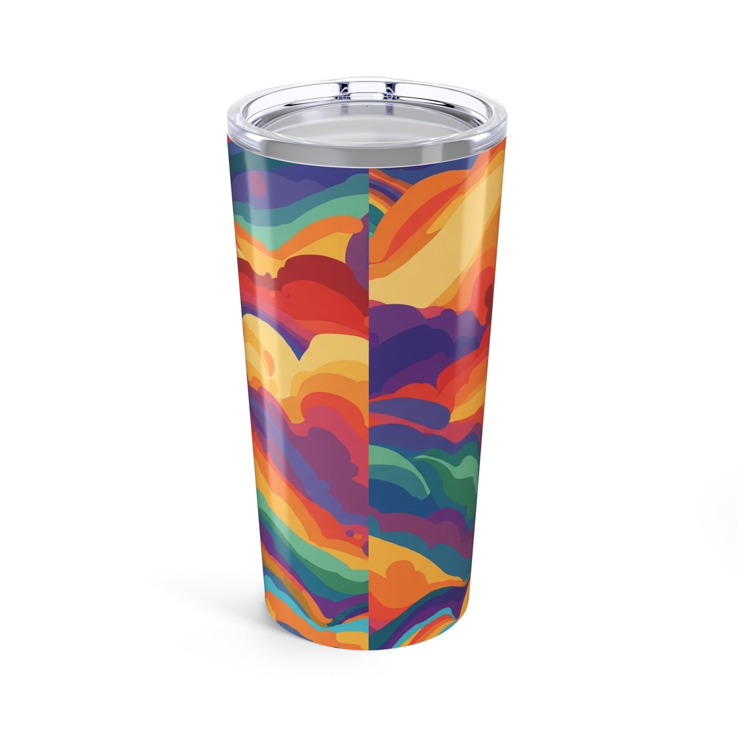 20 Oz Stainless Steel Tumbler With Artwork Double Wall Insulated Leak Proof Travel Cup Lid For Hot And Cold