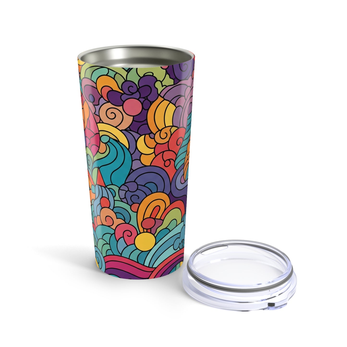 20oz Stainless Steel Tumbler Vacuum Insulation Spill Resistant BPA Free Design Travel Mug For Hot And Cold Drinks