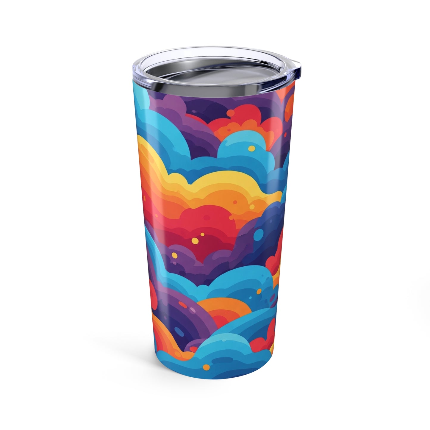 20oz Stainless Steel Tumbler With Double Wall Vacuum Insulation Spill Resistant Printed Art For Hot And Cold