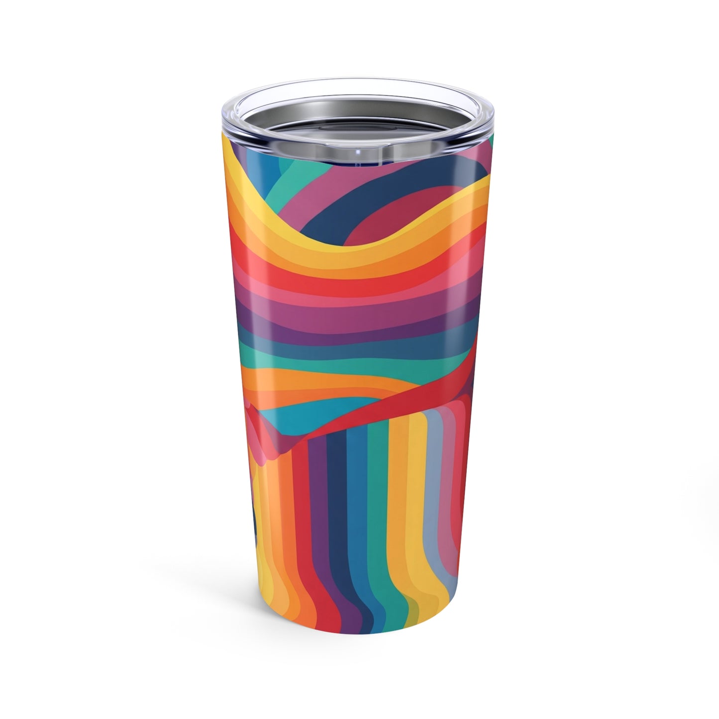 20 Oz Stainless Steel Printed Tumbler With Double Wall Vacuum Insulation Travel Mug Durable Spill Proof Coffee Cup
