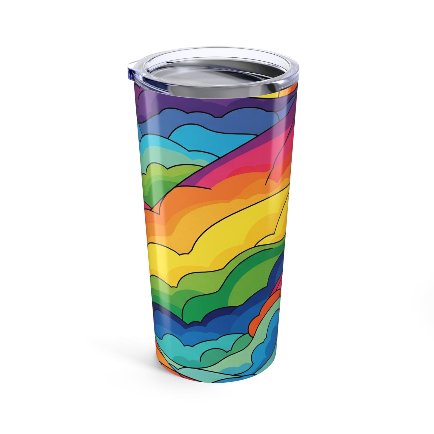 20oz Stainless Steel Tumbler With Printed Graphic Design Double Wall Vacuum Insulated Spill Resistant Hot Or Cold