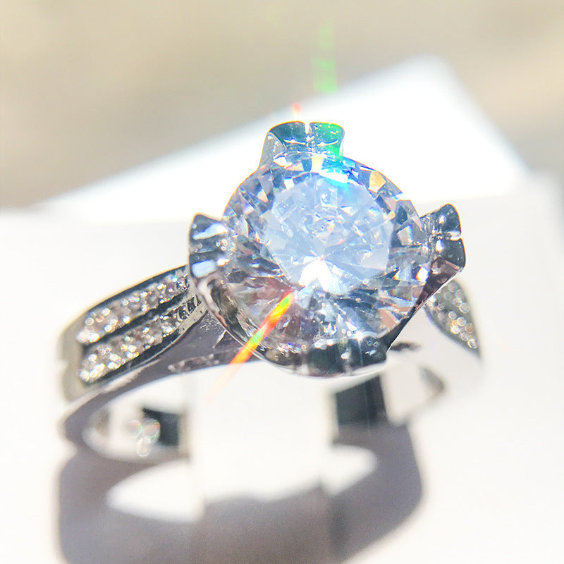 Womens Alloy Ring Dazzling Zircon Jewelry Fashion Trend For Daily Wear And Special Occasions For Everyday Glam