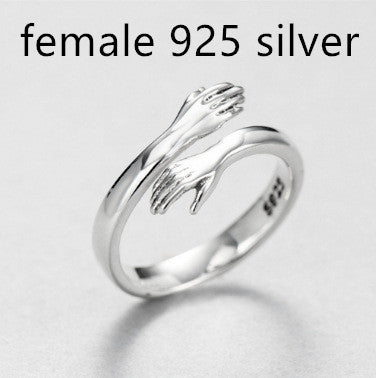 Vintage Hug Ring Eco Friendly White Copper Lightweight Thin Band For Women And Men Ideal Everyday Jewelry Gift