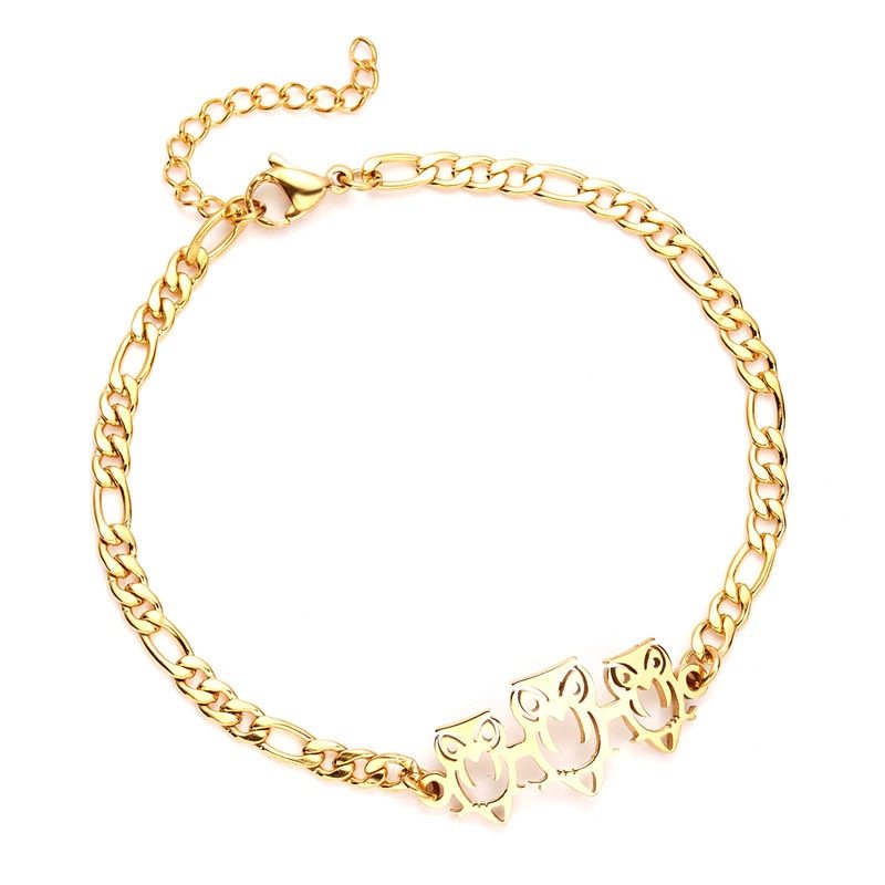 Couple Stainless Steel Bracelets Matching Set Crown Hollow Elegant Design Zodiac Animal For Women Jewelry Gift Idea