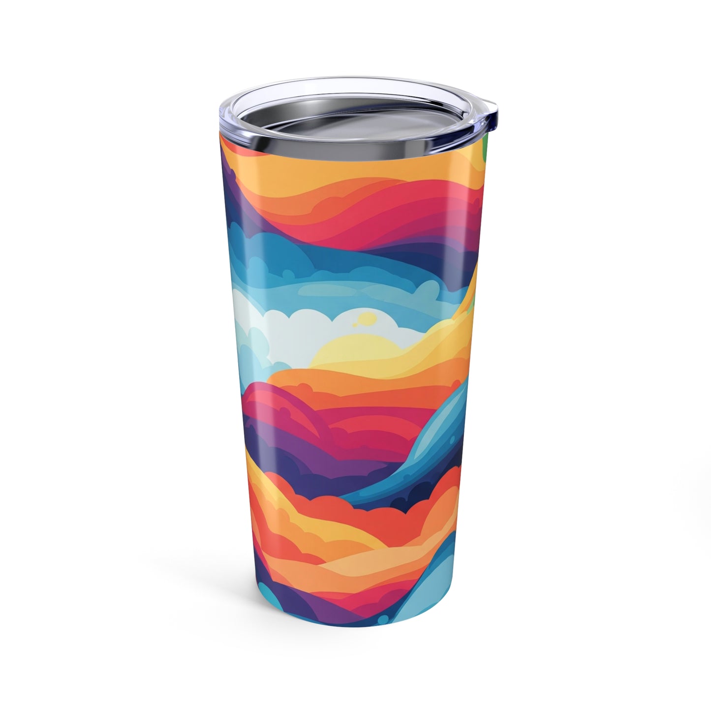 20oz Stainless Steel Travel Mug With Design Double Wall Vacuum Insulated Spill Resistant Durable Beverage Container