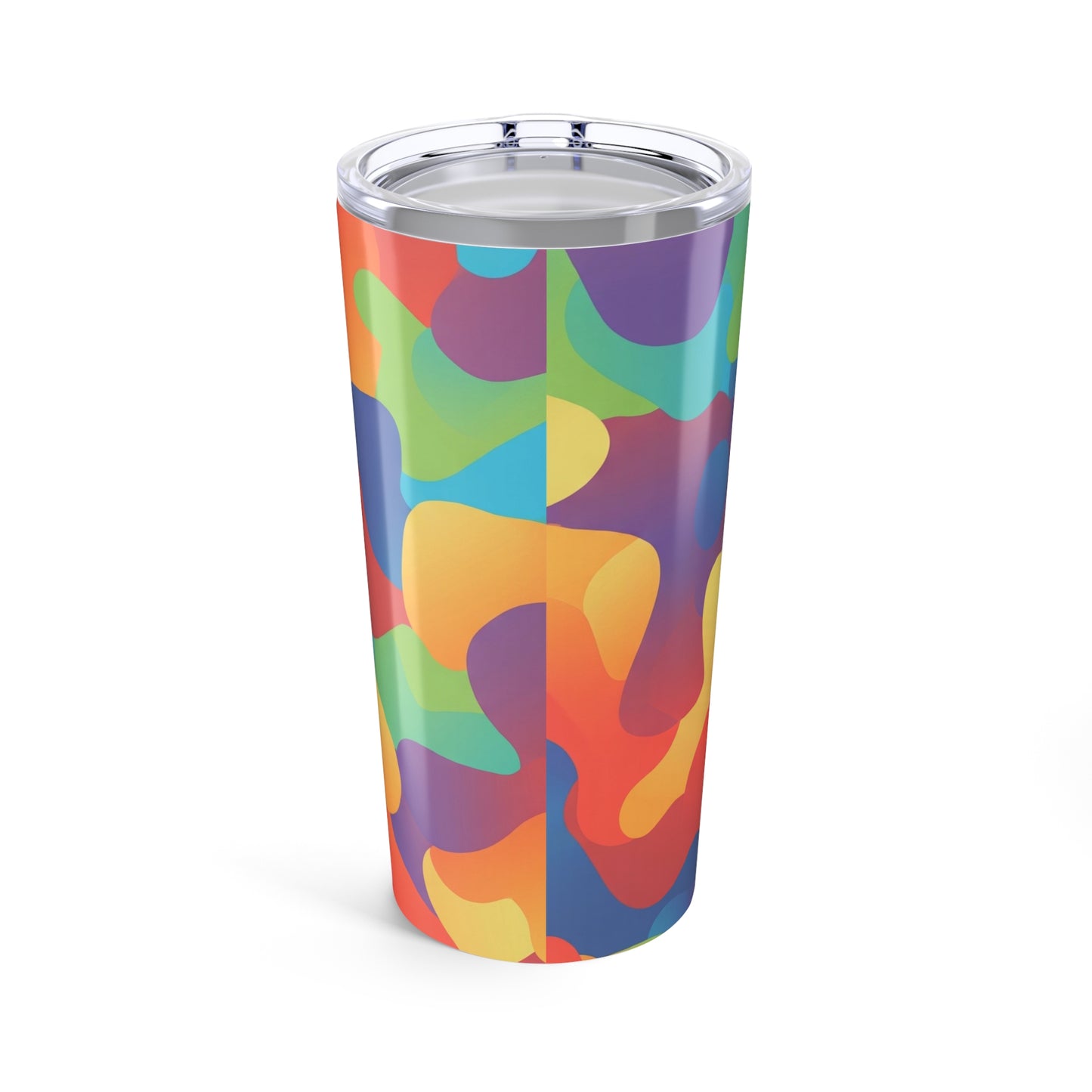 20 Oz Stainless Steel Printed Tumbler With Double Wall Vacuum Insulation Spill Resistant BPA Free Hot Cold Travel