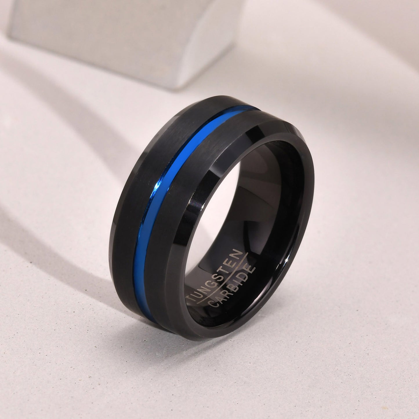 Mens Tungsten Steel Ring For Men Durable Fashion Accessory Trendy Everyday Wear Black Everyday Casual Comforts