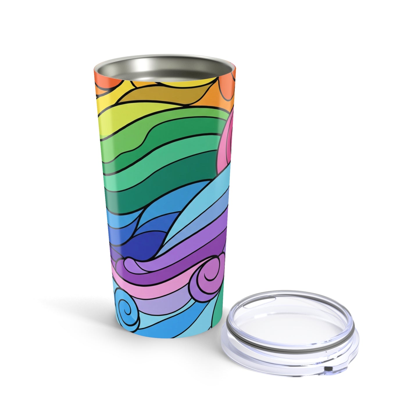 20oz Stainless Steel Tumbler With Vacuum Insulation Spill Resistant Thermal Durable Coffee Mug For Hot And Cold