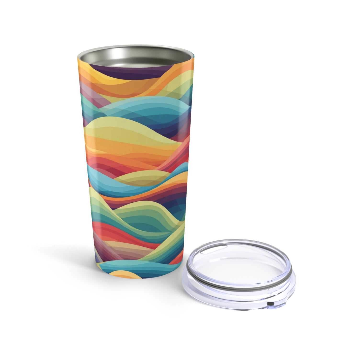 20oz Stainless Steel Tumbler With Double Wall Vacuum Insulation Leak Proof BPA Free Printed For Hot Or Cold Drinks