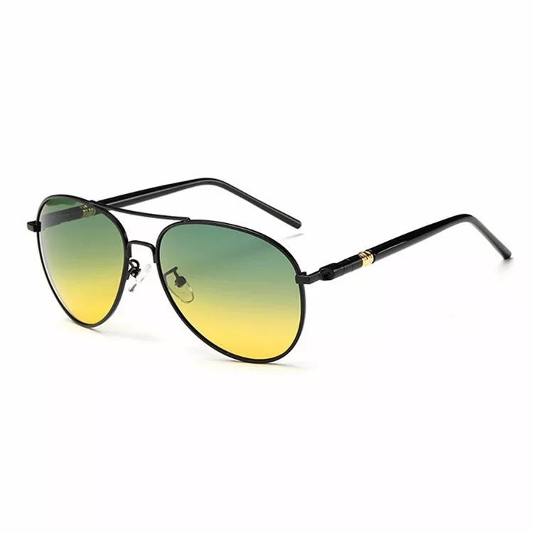 Mens Polarized Sunglasses UV400 Protection Metal Frame TAC Lens Enhanced Clarity 99 Percent Visible Light Transmission