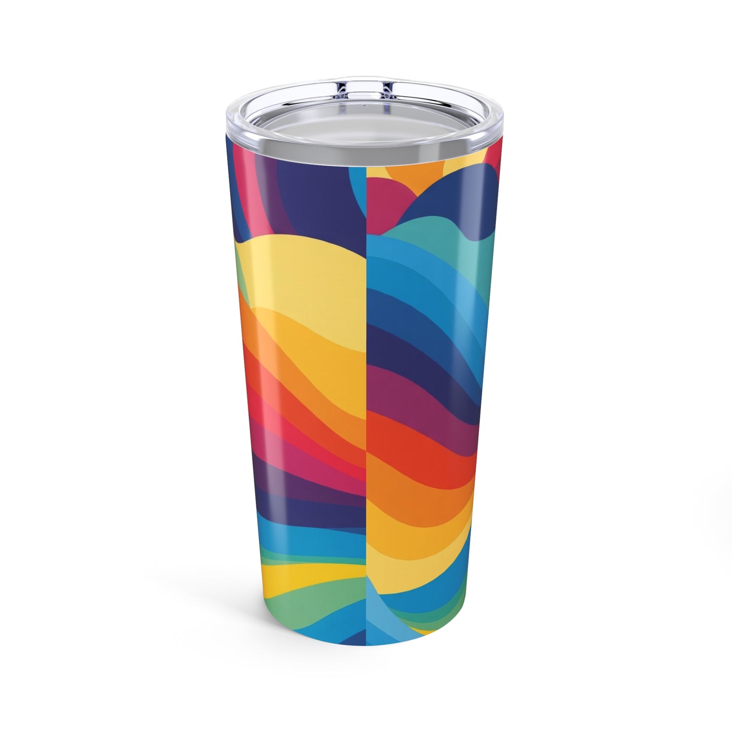 20 Oz Stainless Steel Travel Mug With Printed Design Double Wall Vacuum Insulated Leak Proof Coffee Cup For
