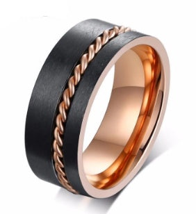 Stainless Steel Ring 8mm Wide Band For Men And Women Party Jewelry Gift Birthday Christmas Present Best Friend
