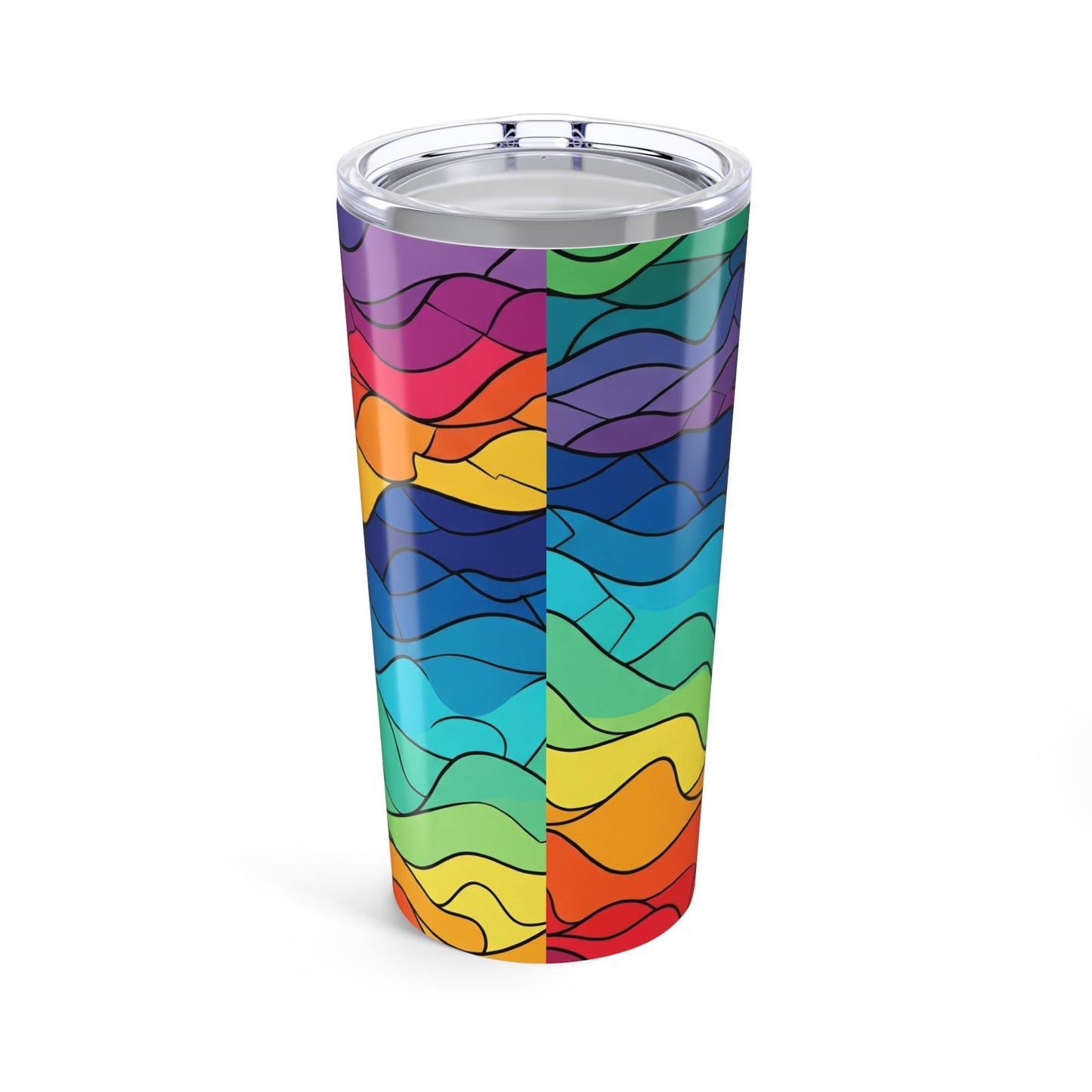 20oz Stainless Steel Tumbler With Double Wall Vacuum Insulation Spill Resistant Lid Printed Travel Mug For