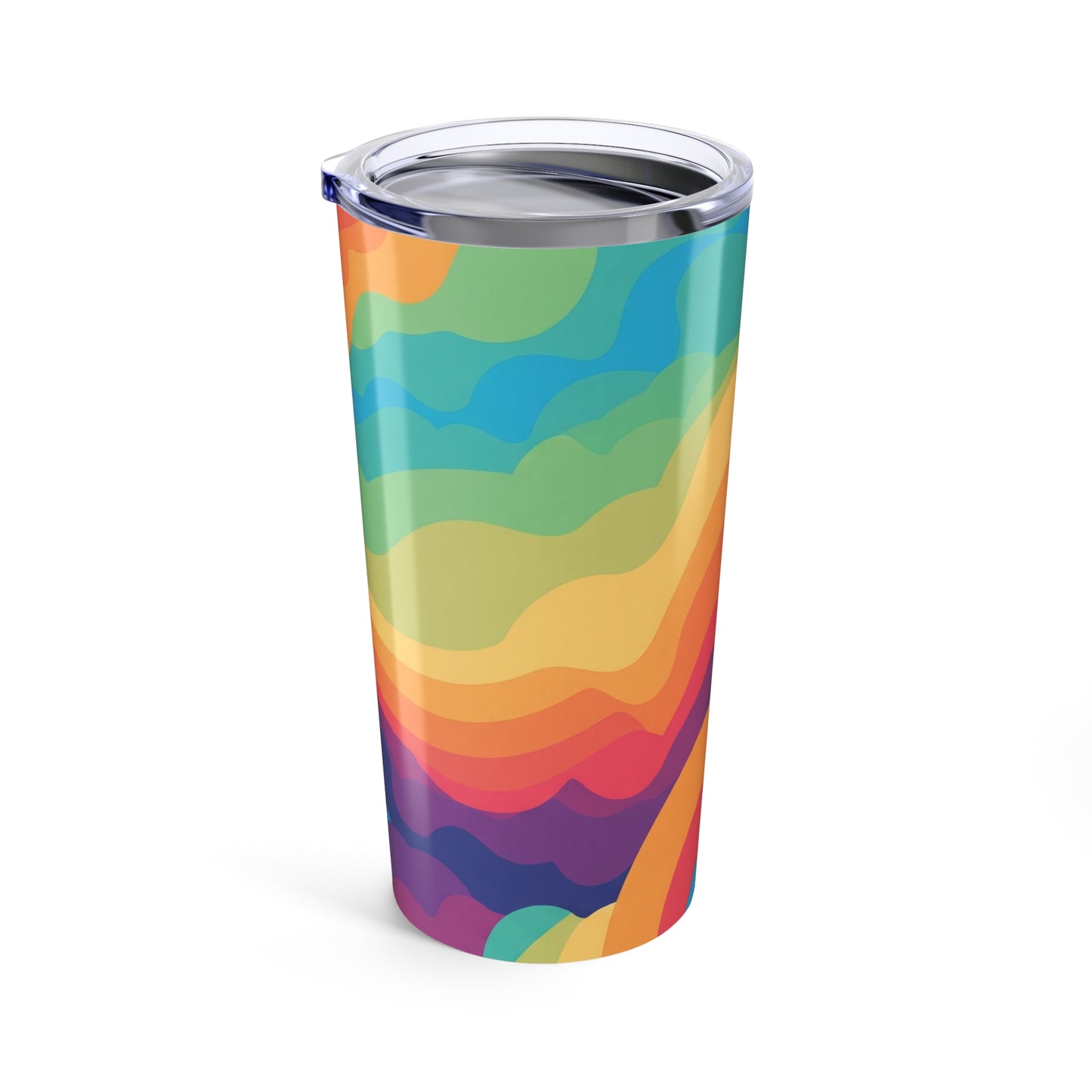 20oz Stainless Steel Tumbler With Printed Design Vacuum Insulated Double Wall Spill Resistant BPA Free Travel Mug