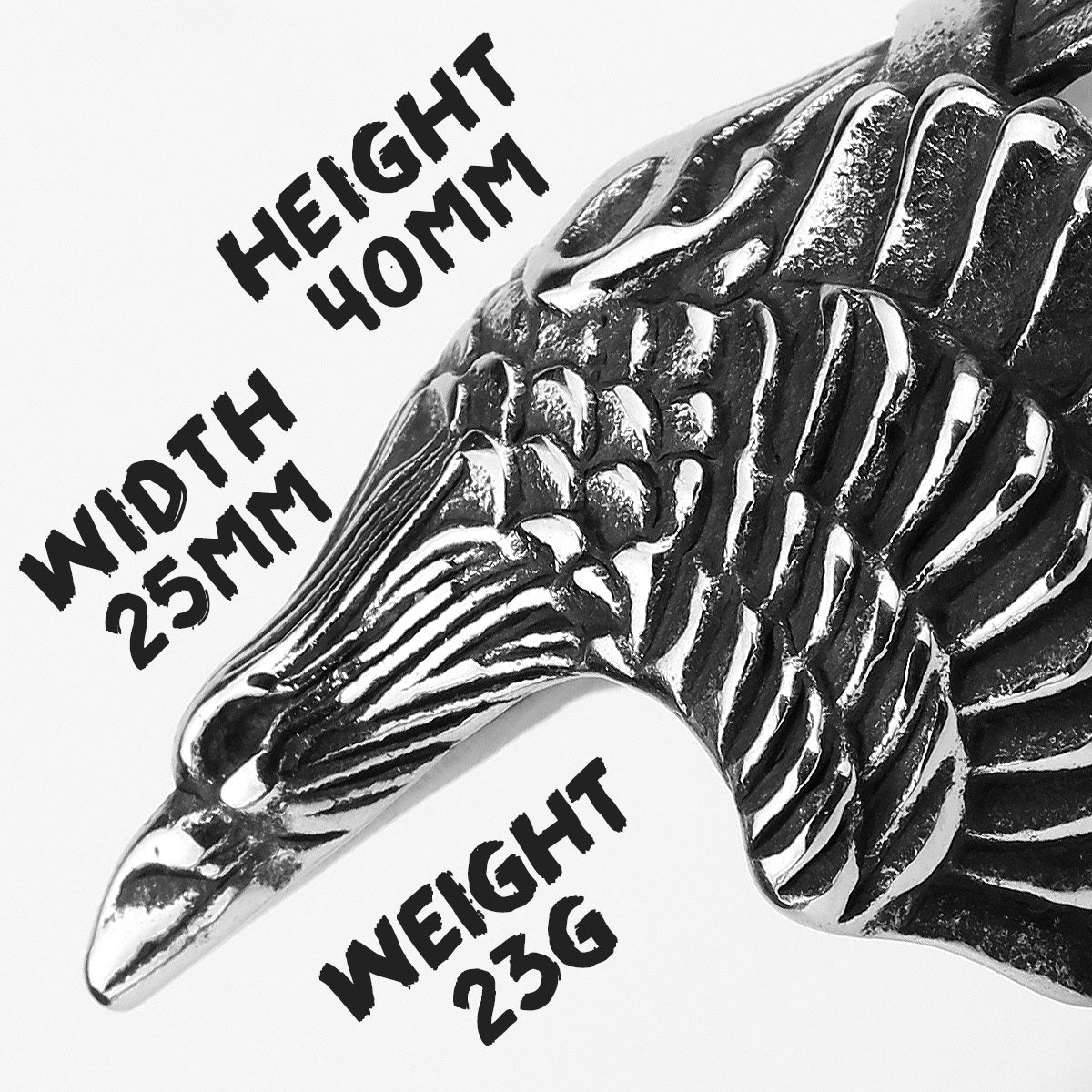 Men's Viking Crow Ring Stainless Steel Titanium Steel Animal Zodiac Carving Vintage Individually Packed Biker Ring Jewelry for Him