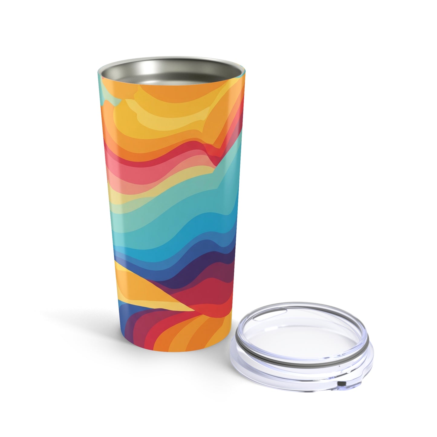 20oz Stainless Steel Tumbler With Double Wall Vacuum Insulation Leak Proof Lid Printed Hot Cold Travel Mug