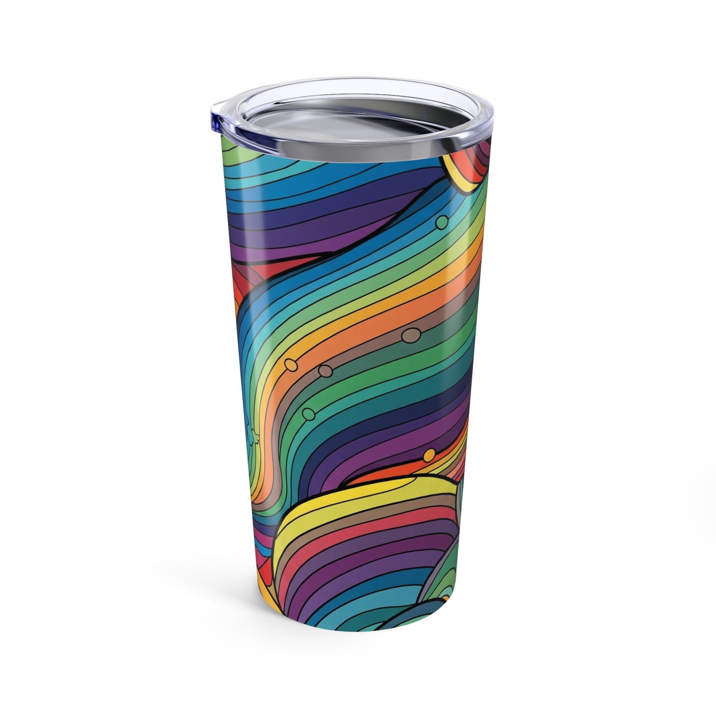 20 Oz Stainless Steel Tumbler With Double Wall Vacuum Insulation Spill Resistant Graphics Hot Cold Dishwasher Safe