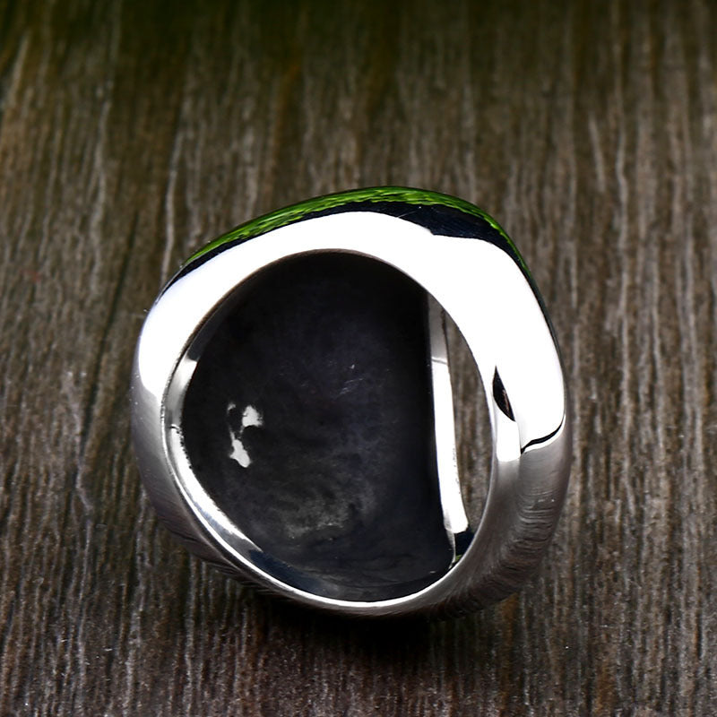 Titanium Steel Tree Of Life Ring Retro Fashion Man Stainless Steel Ring