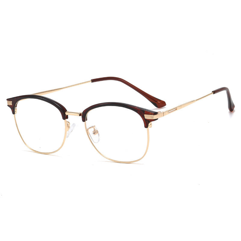 Vintage Metal Full Frame Eyewear Frames With Clear Lenses Durable Fashionable Design For Everyday Wear In Colors