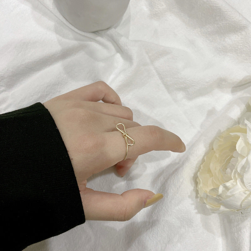 Womens Alloy Index Finger Ring Adjustable Size Simple Matte Fashion Jewelry Ring For Everyday Wear Lightweight