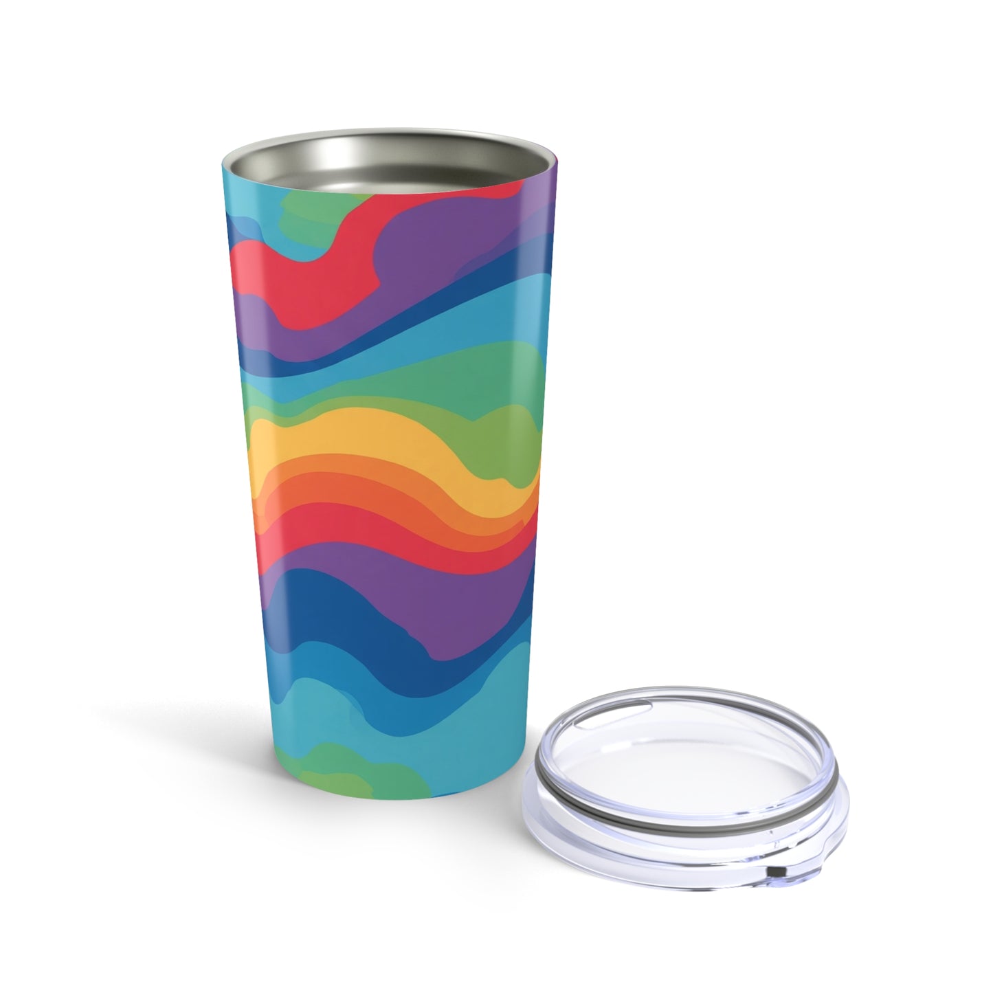 20oz Stainless Steel Travel Mug With Printed Design Double Wall Vacuum Insulation Spill Resistant And Dishwasher