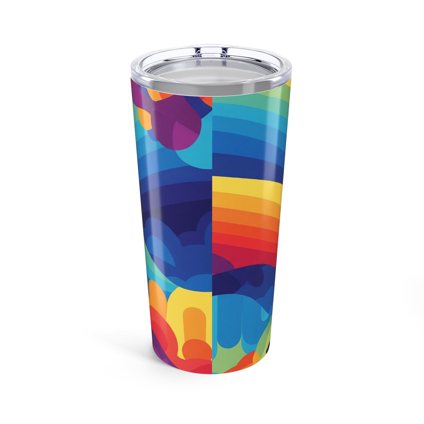 20oz Steel Travel Mug With Printed Artwork Double Wall Vacuum Insulated Leak Proof Durable For Hot And Cold Drinks