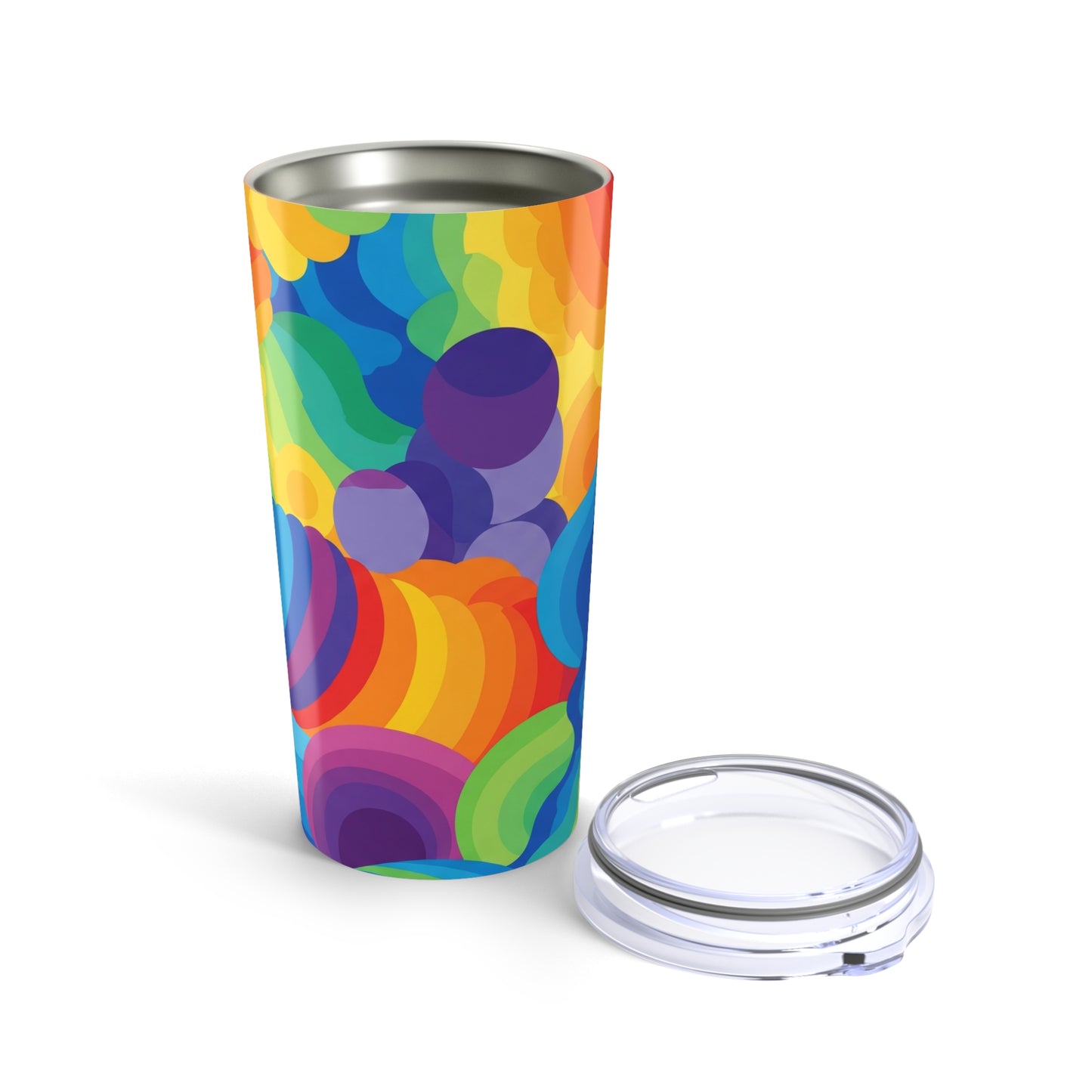 20 Oz Stainless Steel Printed Tumbler Double Wall Vacuum Insulated Spill Resistant Travel Mug For Hot And Cold
