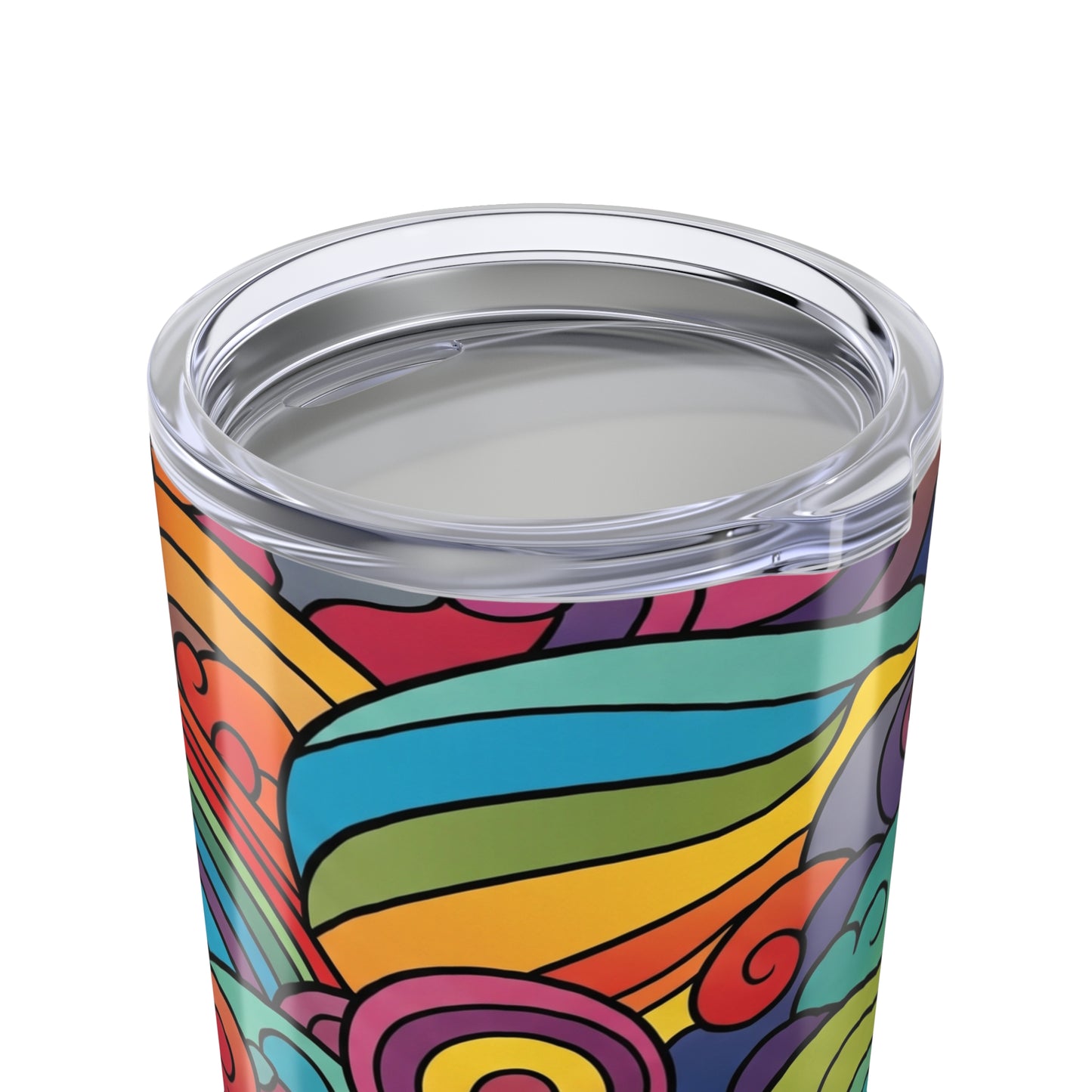 20oz Printed Stainless Steel Tumbler With Double Wall Vacuum Insulation Spill Resistant Travel Mug BPA Free With