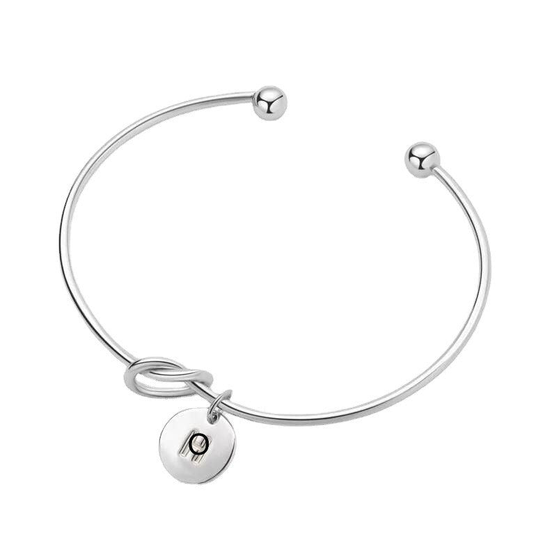Womens Initials Bracelet Personalized Letter Bracelet Adjustable Metal Alphabet Jewelry European Styles Trendy