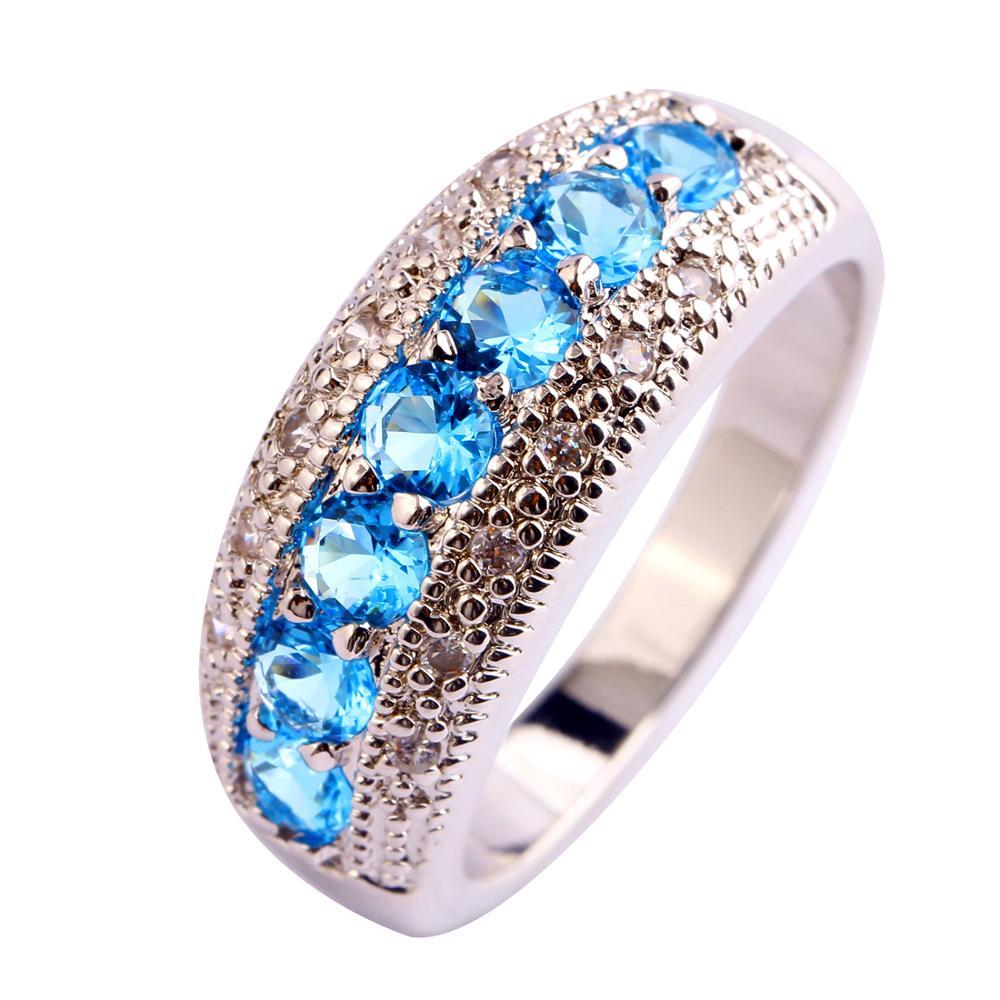Women Zircon Inlaid Ring Alloy Electroplated Fashion Jewelry For Party Anniversary Gift Daily Wear Trendy Look