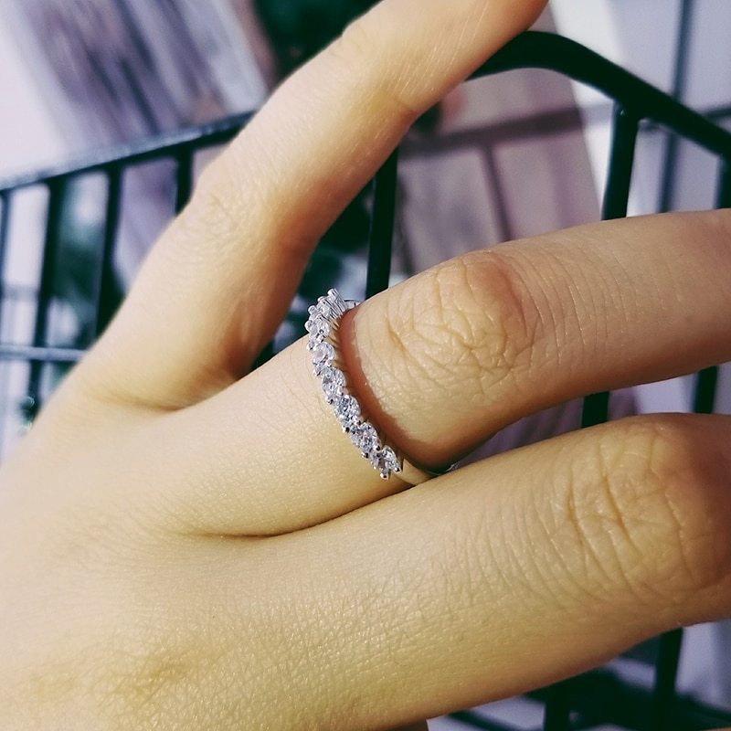 Copper Unilateral Half Ring Jewelry Minimalist Unisex Accessory For Everyday Wear Cute Simple Modern Gift Ideas