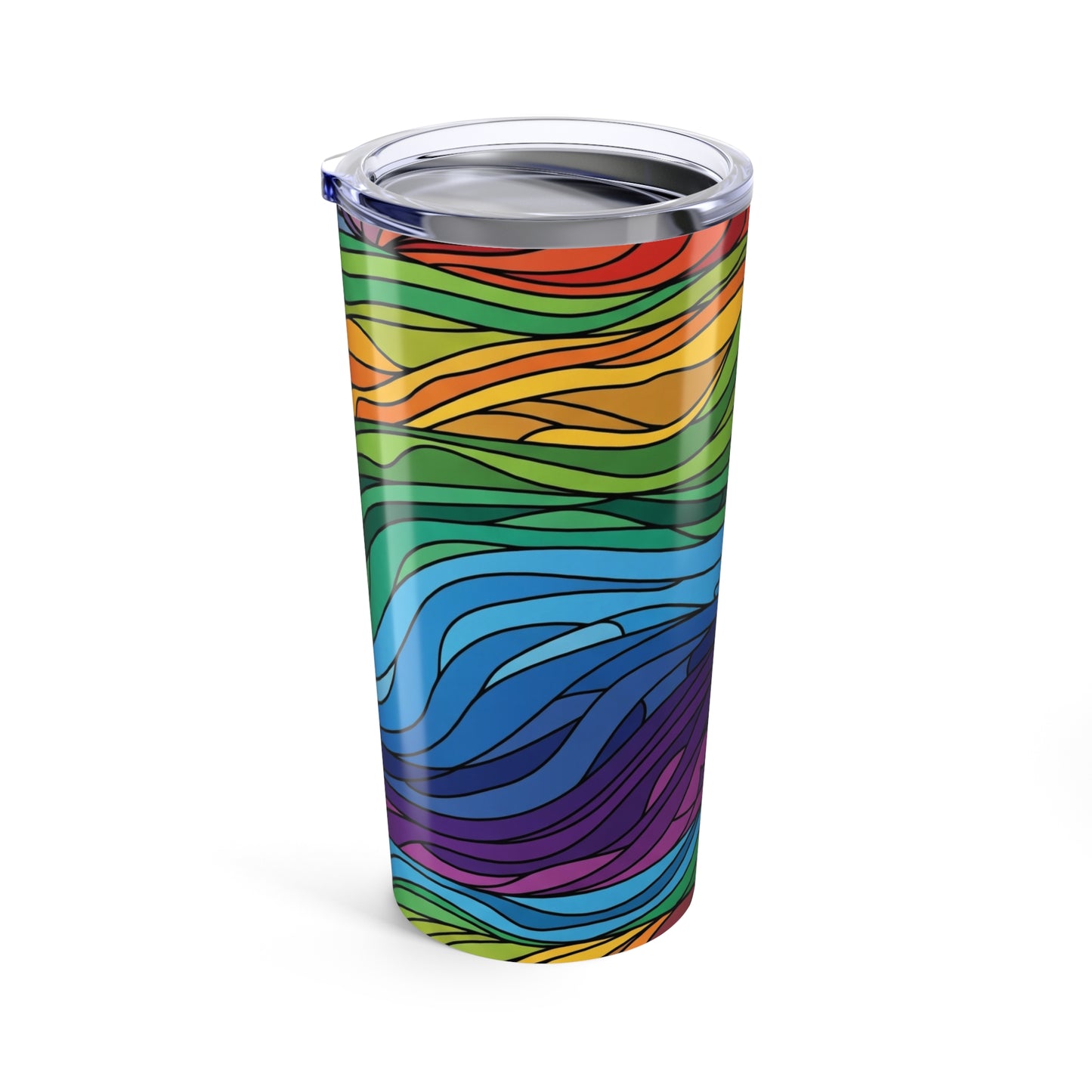 20oz Stainless Steel Tumbler With Double Wall Vacuum Insulation For Hot Or Cold Beverages Durable Travel Mug