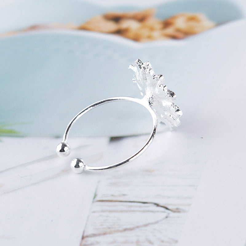 Womens Adjustable Ring With Daisy Sunflower Zircon Accent Durable Alloy Open Ring Fashion Jewelry For Her Gift